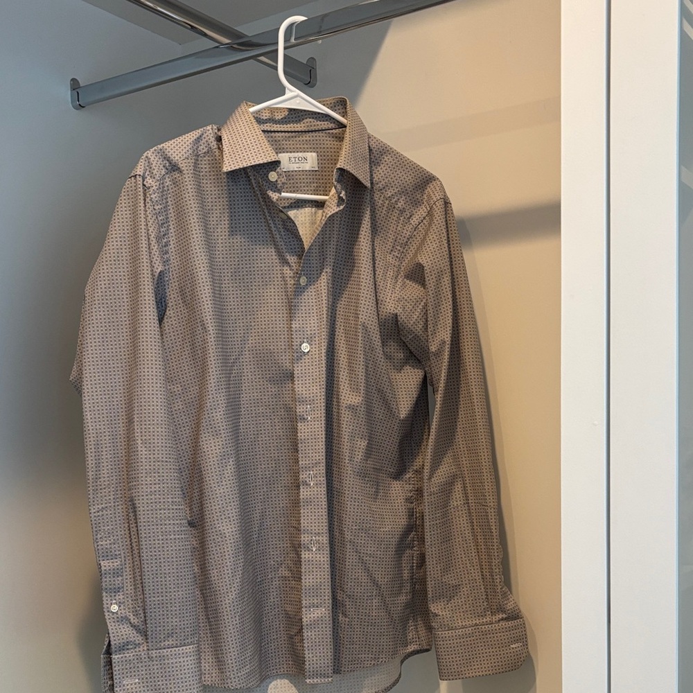 Eton Men's Patterned Dress Shirt